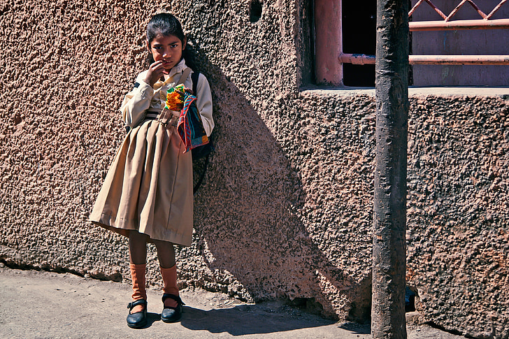 School Going Girl in India