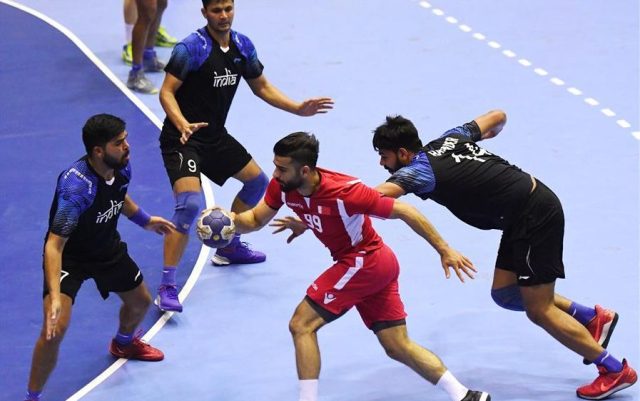 Indian handball team at Asian Games 2018