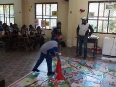 School kids learn road safety