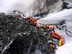 Garbage on Mount Everest