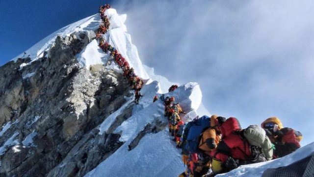 Traffic at Mt. Everest