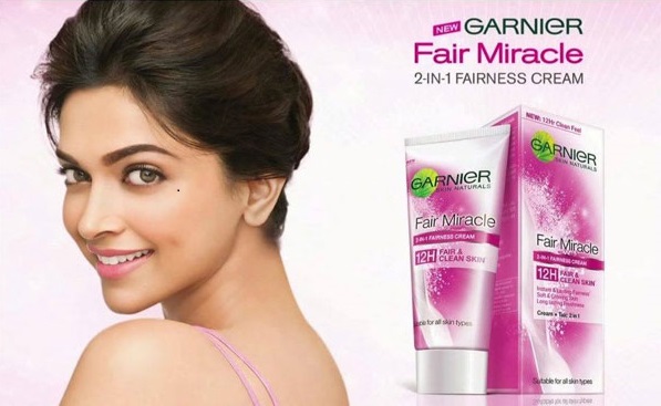 Fairness cream ad featuring Bollywood actress Deepika Padukone