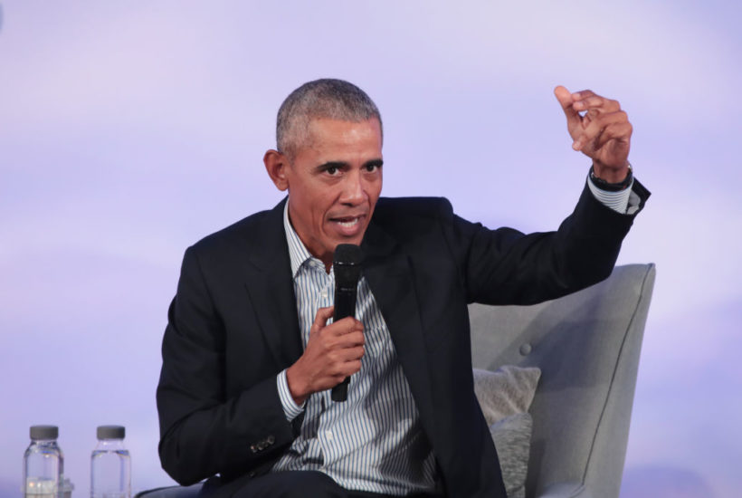 Barack Obama at an event in Chicago, USA