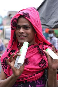 Joy distributes personal hygiene kits to transgenders in Kolkata