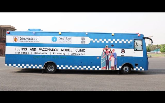 AI-enabled Mobile Clinic in New Delhi - SBI Life and Growdiesel