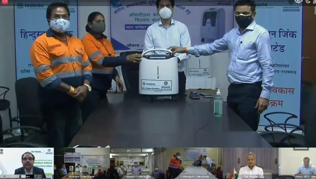 HZL hands over 500 oxygen concentrators