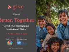 GiveIndia conference ‘Better, Together - Covid-19 & Reimagining Institutional Giving’