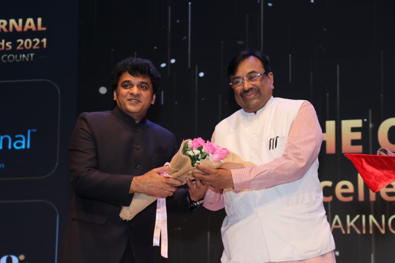 Shri. Sudhir Mungantiwar, Member of Legislative Assembly, Maharashtra & former Minister of Finance, Planning and Forests, Government of Maharashtra at The CSR Journal Excellence Awards 2021