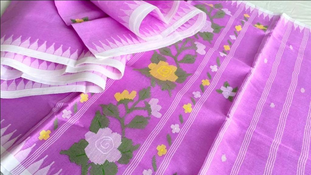 Block Prints Casual Wear Manipuri Cotton Saree, With Blouse, 5.5 m at Rs  1390 in Kolkata