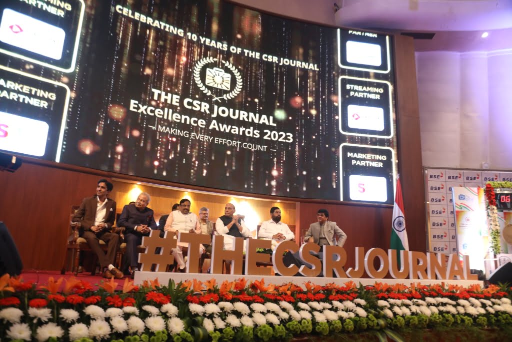 Defence Minister of India Shri Rajnath Singh reminds about 'Vasudhaiva Kutumbakam' at The CSR Journal Excellence Awards