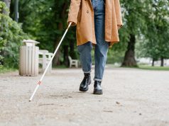 Blind Person Walking