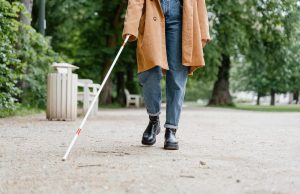 Blind Person Walking