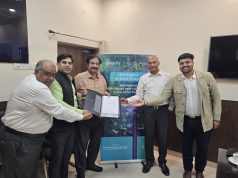 MoU exchanged in the presence of Sh. Sanjay Srivastava, Principal Chief Conservator of Forest,Mr Rakesh Kumar Singh, CSR Lead, Signify and Mr. Manovira