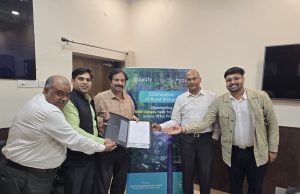 MoU exchanged in the presence of Sh. Sanjay Srivastava, Principal Chief Conservator of Forest,Mr Rakesh Kumar Singh, CSR Lead, Signify and Mr. Manovira
