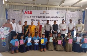 Representatives from ABB India, Shikshana Foundation and Government of Karnataka at the STEM and FLN Program Inauguration