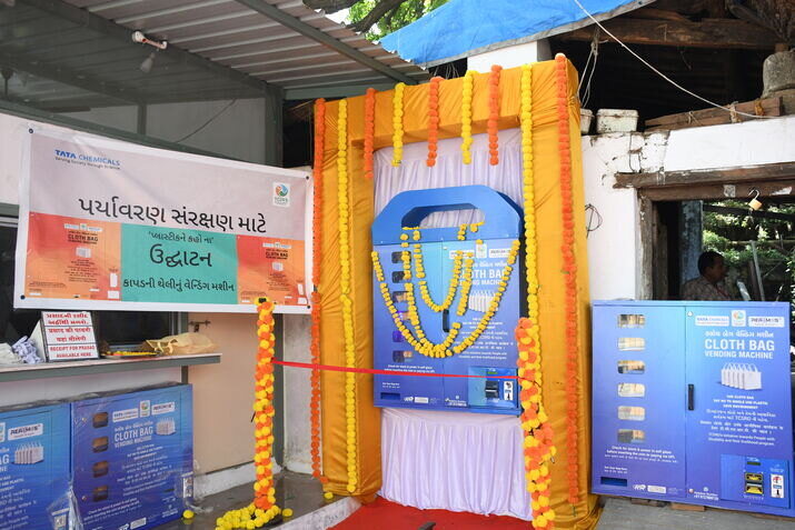 CSR initiative launched to eliminate plastic waste with cloth bag vending machines