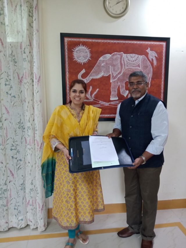 From Left to Right_Pragya Kewalramani, Commissioner of the Tribal Area Development Department, Rajasthan and Pratyush Das, Regional Director, Magic Bus India Foundation