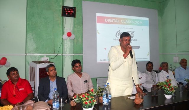 Hindustan Coca-Cola Beverages (HCCB) installs digital smart boards in Sagar Madhya Pradesh