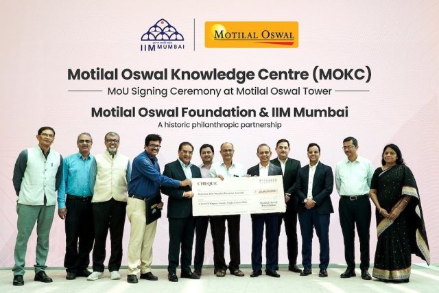 MoU signing Ceremony at Motilal oswal Tower