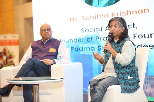 Sunitha Krishnan at SVP Hyderabad Daan Utsav event