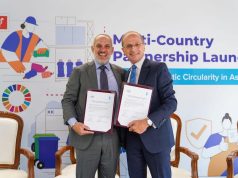 From left to right - Mr. Carlos Pagoaga, President, The Coca-Cola Foundation; Mr. Christophe Bahuet, Deputy Regional Director for Asia and the Pacific, UNDP