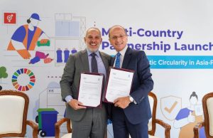 From left to right - Mr. Carlos Pagoaga, President, The Coca-Cola Foundation; Mr. Christophe Bahuet, Deputy Regional Director for Asia and the Pacific, UNDP