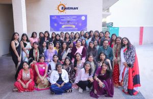 Meenakshi Jain, Program Director, Darshana Singal Foundation with the empowered graduates-min