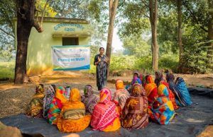 Women from the Maa Budhidei Self-Help Group undergoing a training on WASH in Dhenkanal, Odisha