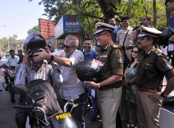 CSR for Road Safety: Helmet Distribution Drive Organised in Surat