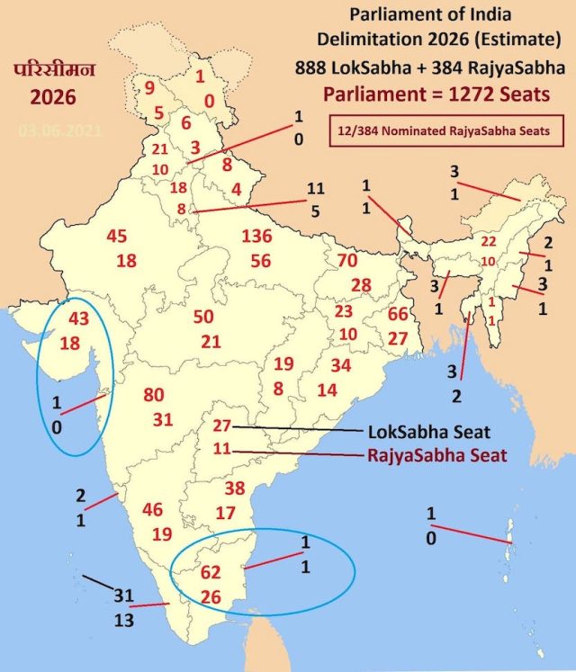 Delimitation India 2026 Estimate