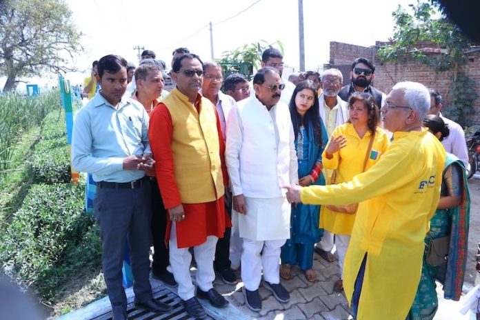 Shri Birendra Singh Rana, Hon’ble MLA Sikandra Rao, Hathras with PepsiCo India and FORCE at the inauguration of Model Water Secure Village in Hathras Shri Birendra Singh Rana, Hon’ble MLA Sikandra Rao, Hathras with PepsiCo India and FORCE at the inauguration of Model Water Secure Village in Hathras