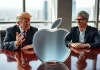 Trump Tim on Iphone India
