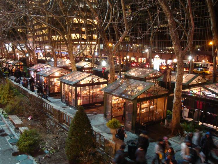 Bryant Park Winter Village NYC USA