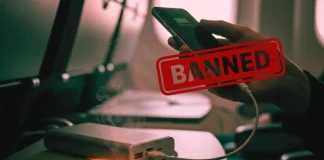 Power Bank Usage Banned During Flying