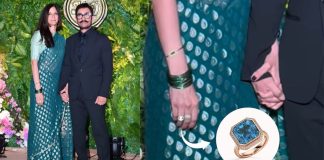 Aamir Khan Presents Aquamarine Ring to Gauri Spratt