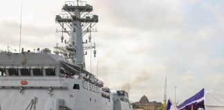 Minister of State for Defence Sanjay Seth Launching IOS SAGAR