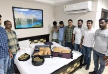 Ganja Seized from Hotel Rooms Near Hyderabad Hospital, Two Arrested