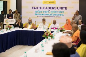 Religious leaders come together with Nobel Laureate Kailash Satyarthi to fight violence against children